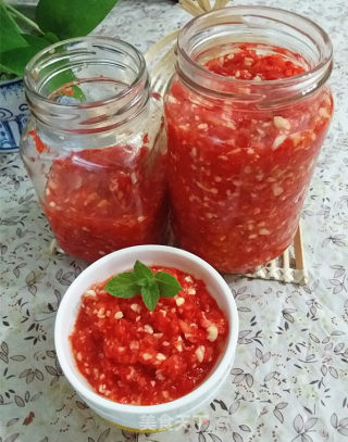 Homemade Garlic Chopped Pepper recipe