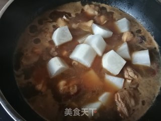 Braised Chicken Drumsticks with White Radish recipe