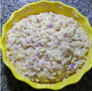 Potato Dough with Onion Minced Meat recipe