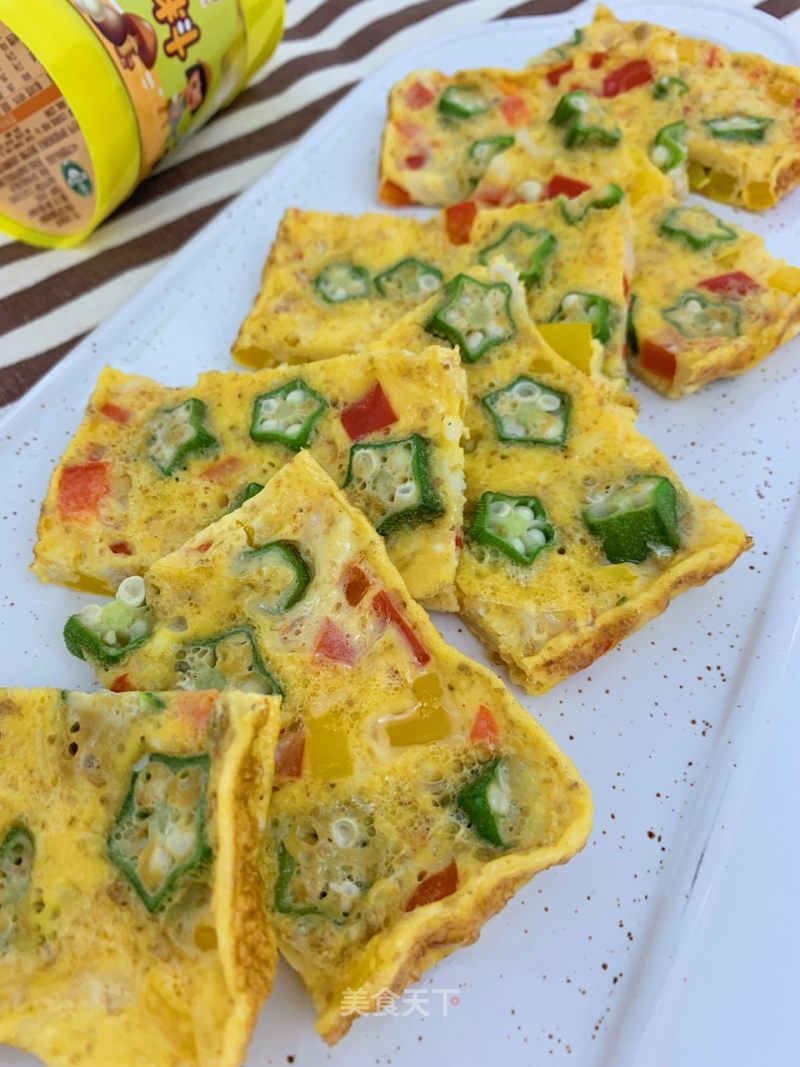 Whitebait Okra Omelette recipe