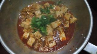 Braised Tofu with Minced Meat recipe