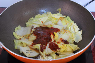 Stir-fried Chinese Cabbage with Kimchi Sauce recipe