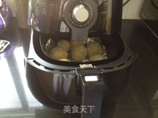 Oil-free Golden Potato Balls recipe