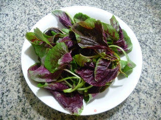 Red Amaranth Rice Cake Soup recipe