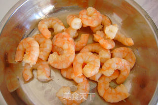 Fried Shrimp with Peas recipe