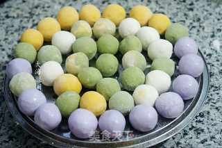 Colorful Glutinous Rice Balls recipe