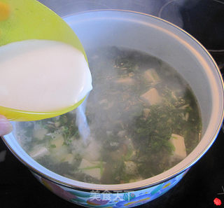 Jiang Yaozhu Shepherd's Purse Tofu Soup recipe