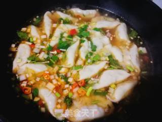 Shepherd's Purse Dumplings in Sour Soup recipe