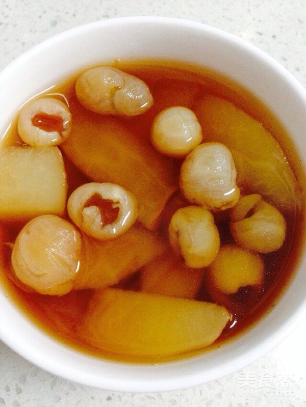 Brown Sugar Slices Longan Snow Pear Soup recipe