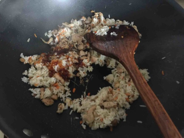 Chicken Leg Stuffed Rice with Chobe Salad Sauce recipe
