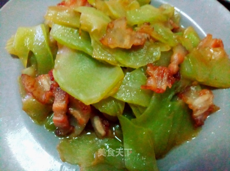 Stir-fried Pork Belly with Lettuce recipe