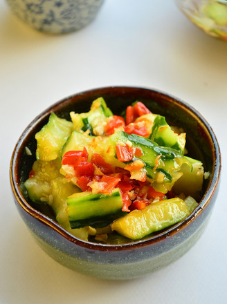 Chopped Pepper and Cucumber recipe