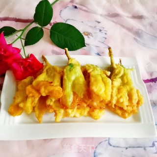 Fried Pumpkin Flowers recipe