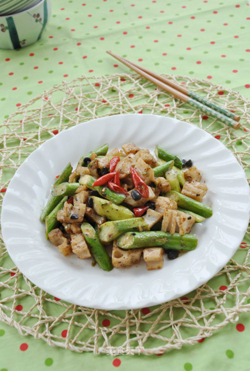 Asparagus and Lotus Root recipe