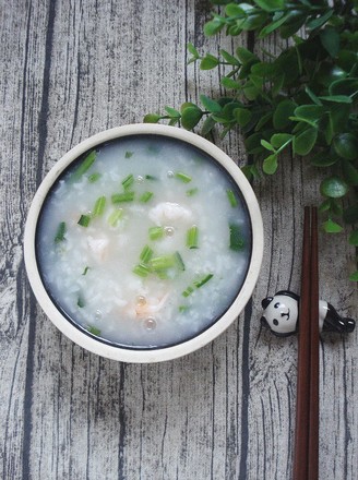 Spinach and Shrimp Congee recipe