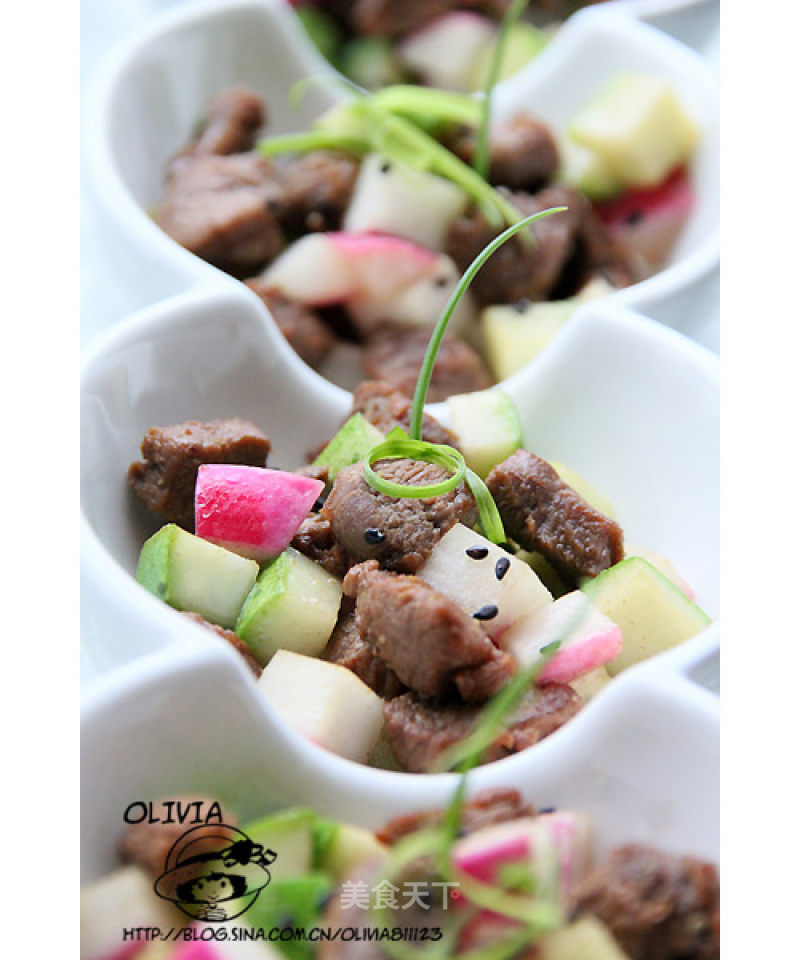 【three Ding Cumin Meat Cubes】 recipe