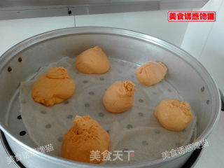 #trust之美#pumpkin Blossom Steamed Buns recipe