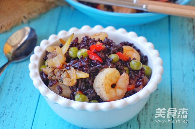 Purple Rice Seafood Rice recipe