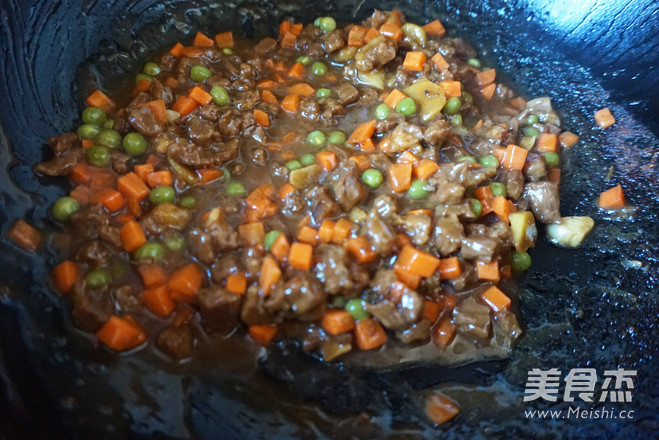 Carrot Beef Braised Rice recipe