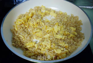 Fried Brown Rice with Ginger, Green Onion and Egg recipe