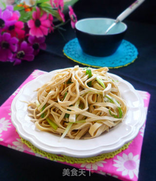 Scallion Mixed with Bean Curd recipe