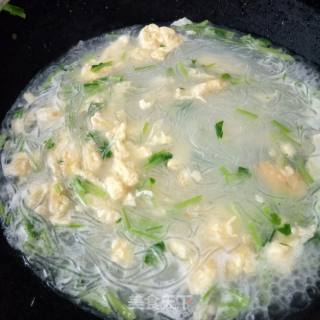 Cilantro Vermicelli Egg Soup recipe