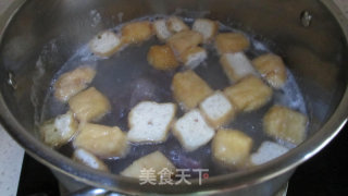 White Mushroom Oil Tofu Ham Soup recipe