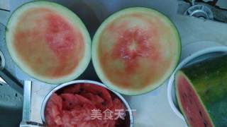Colorful Agar Watermelon Cups (afternoon Dessert for Eight People) recipe