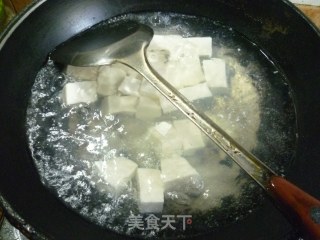 Vegetable Core Dried Egg Tofu Soup recipe