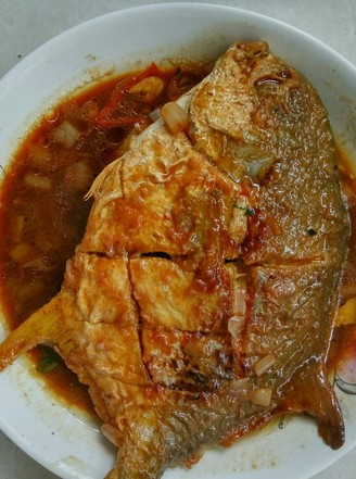 Braised Yellow Pomfret recipe