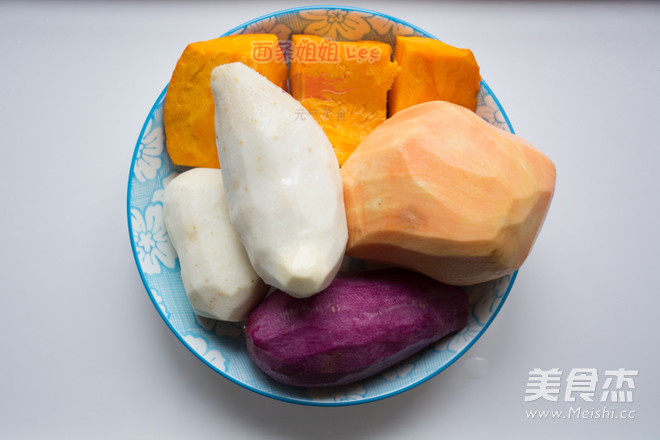 New Year's Vegetable Dessert Colorful Hand-made Taro Balls recipe