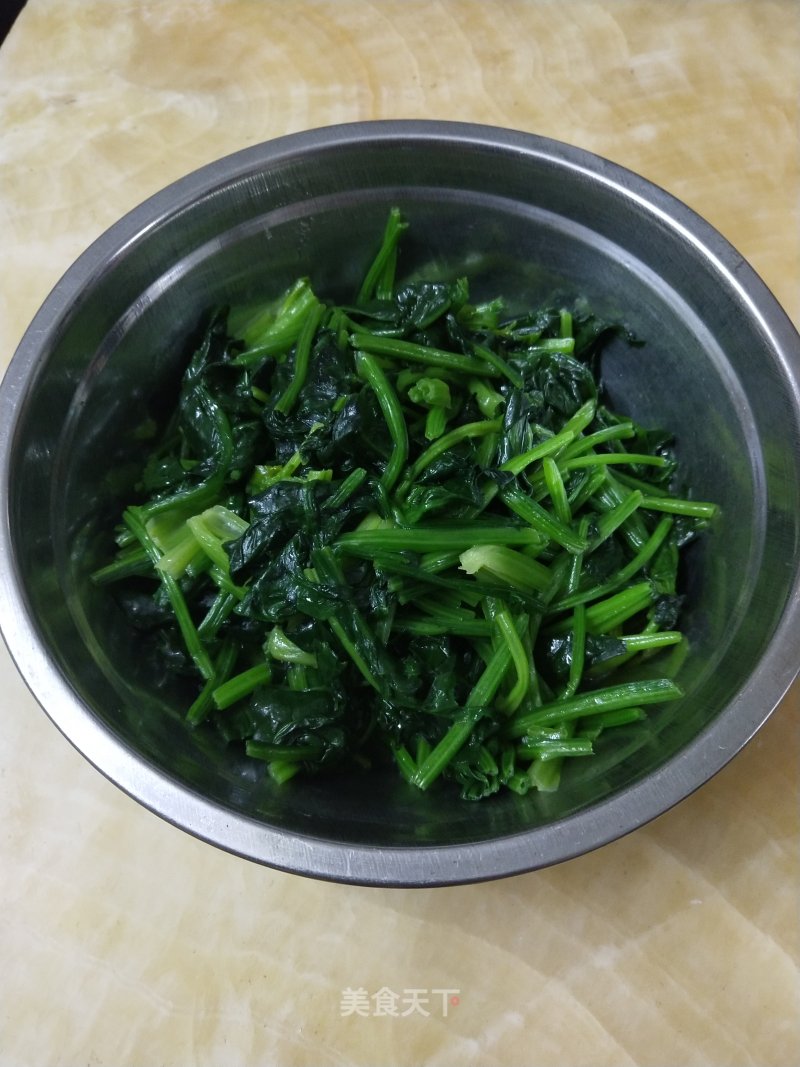 Spinach with Lard recipe
