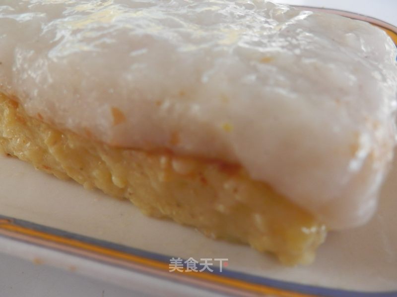 【kaifeng】two-color Cut Cake-rose River Yellow Rice Cut Cake recipe