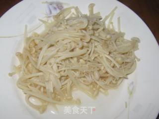 Cucumber with Enoki Mushroom recipe