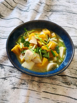 Stewed Pumpkin with Taro recipe