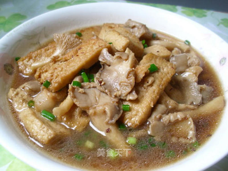 Grilled Oyster Mushrooms with Tofu Sauce recipe