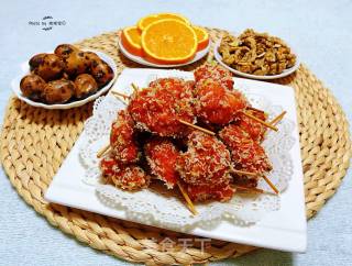 Crispy Fried Toothpick Chicken Thigh recipe