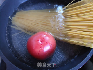 Spaghetti with Tomato Minced Meat recipe