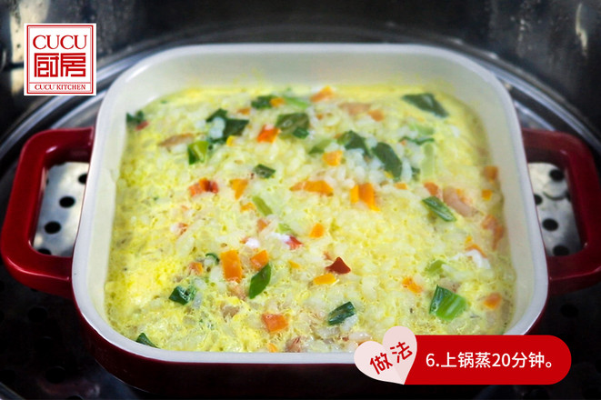 Steamed Rice with Mixed Vegetables recipe