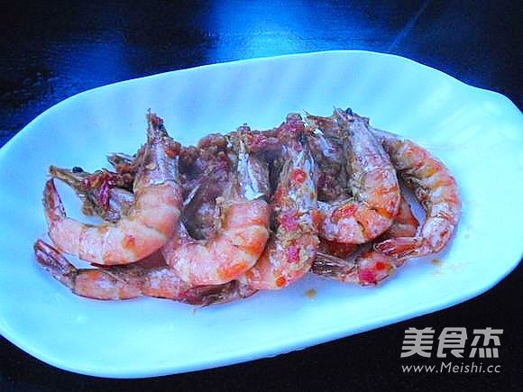 Fried Shrimp with Chopped Pepper recipe
