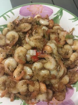 Fried White Rice Shrimp recipe