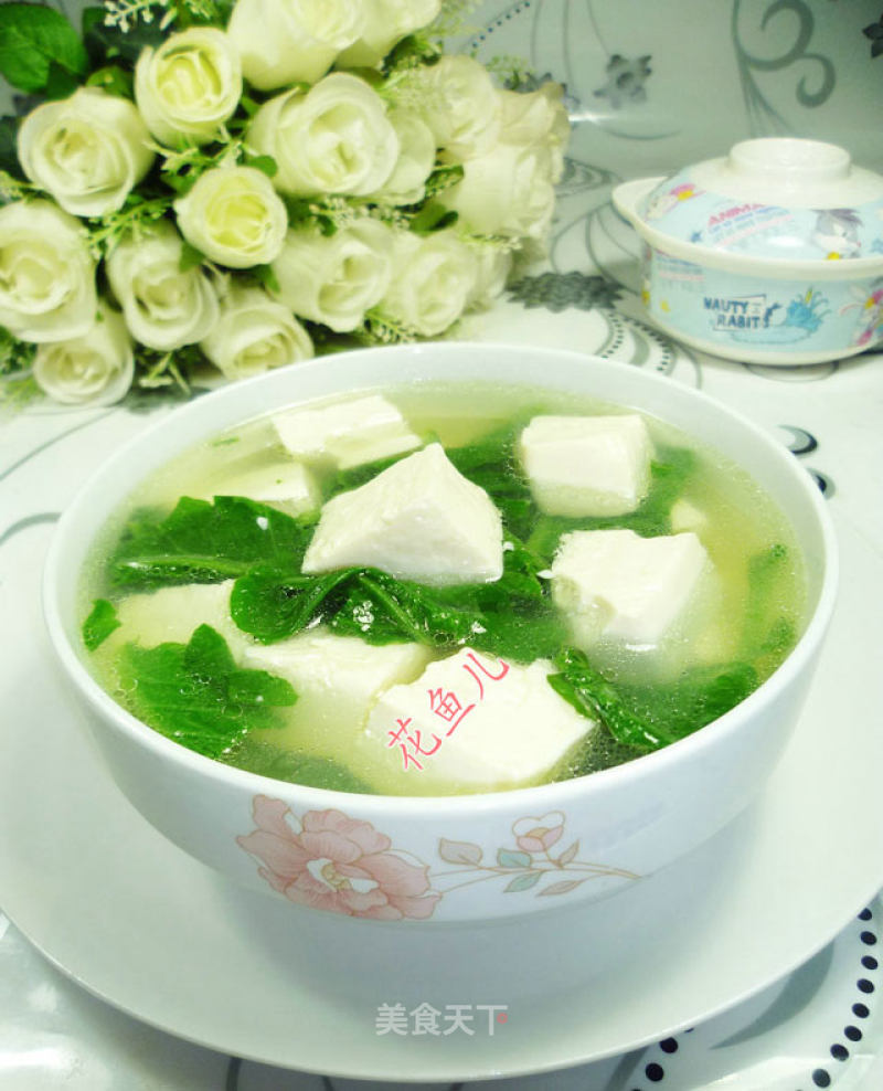 Radish Sprouts Tofu Soup recipe