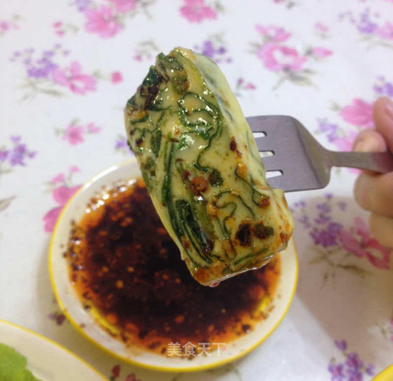 Spinach Dipped Custard recipe