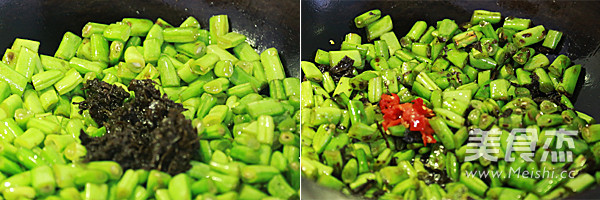 Stir-fried String Beans with Rich Sweet Olive Vegetables recipe