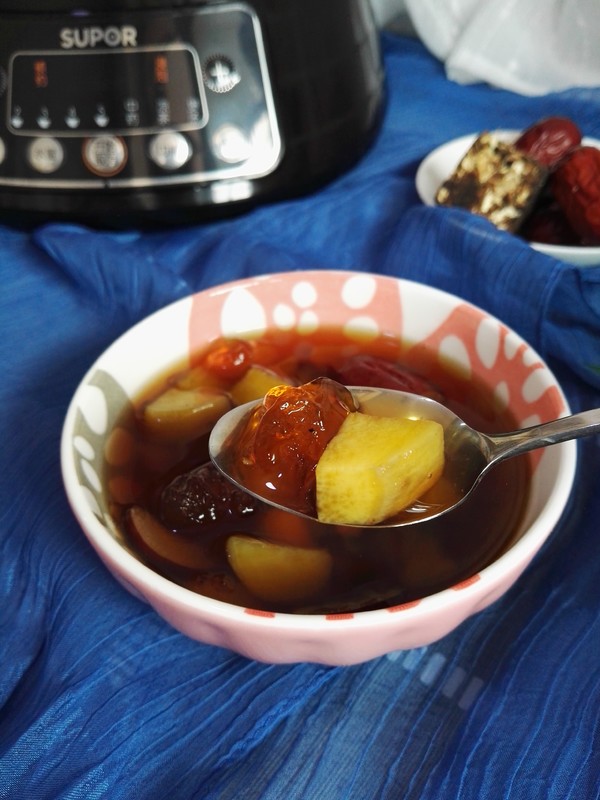 Peach Gum Sweet Potato and Red Date Soup recipe