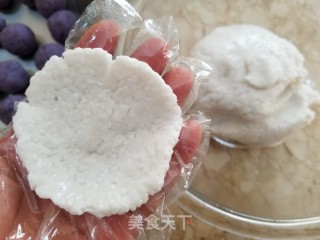 Purple Sweet Potato Sago Crystal Bag recipe