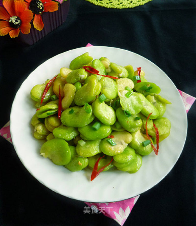 Scallion Broad Beans recipe