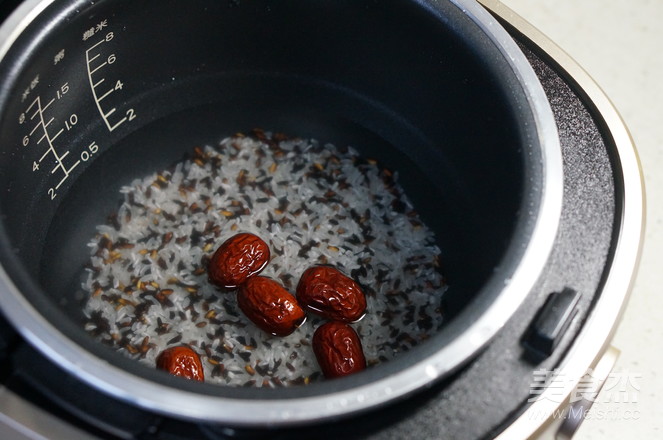 Red Dates and Black Rice recipe