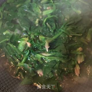 Cockles Mixed with Spinach recipe