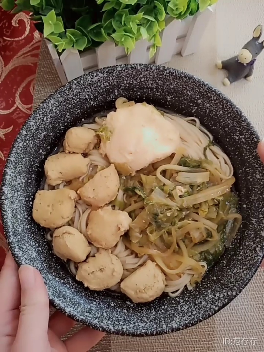 Lettuce Chicken Ball Noodle Soup recipe